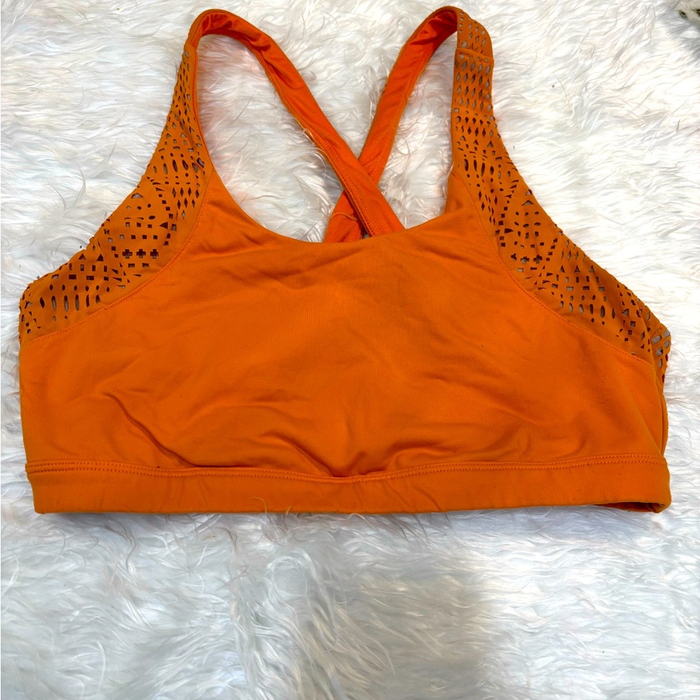 Alo Women's Orange Bra, Size:L